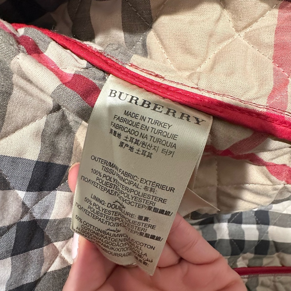 Burberry Brit Quilted Red Jacket XS - Picture 10 of 14